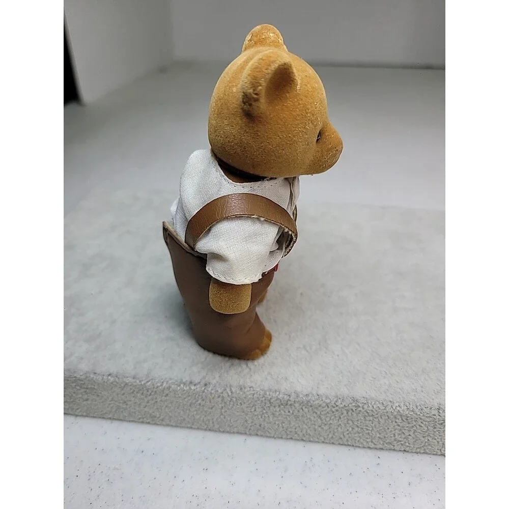 Vintage 80s Sylvanian Brown Simba Bear Forest Baerenwald Calico Critter 4.5